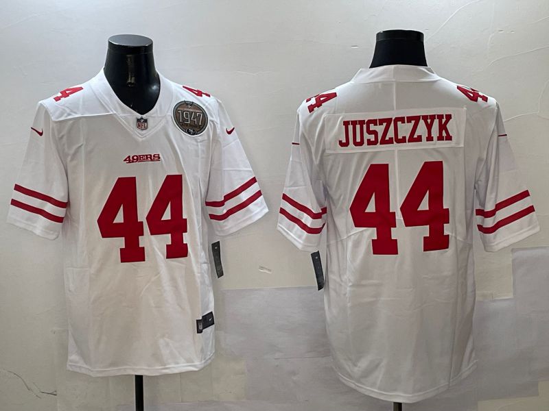 Men San Francisco 49ers #44 Juszczyk White Second generation 2025 Nike Limited NFL Jersey style 2